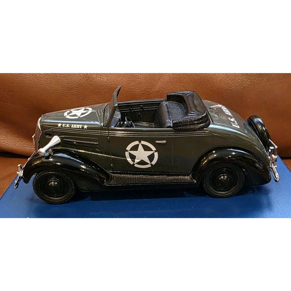 6.5 In Liberty Classics 1937 Chevy Green Army Staff Car Limited Edition